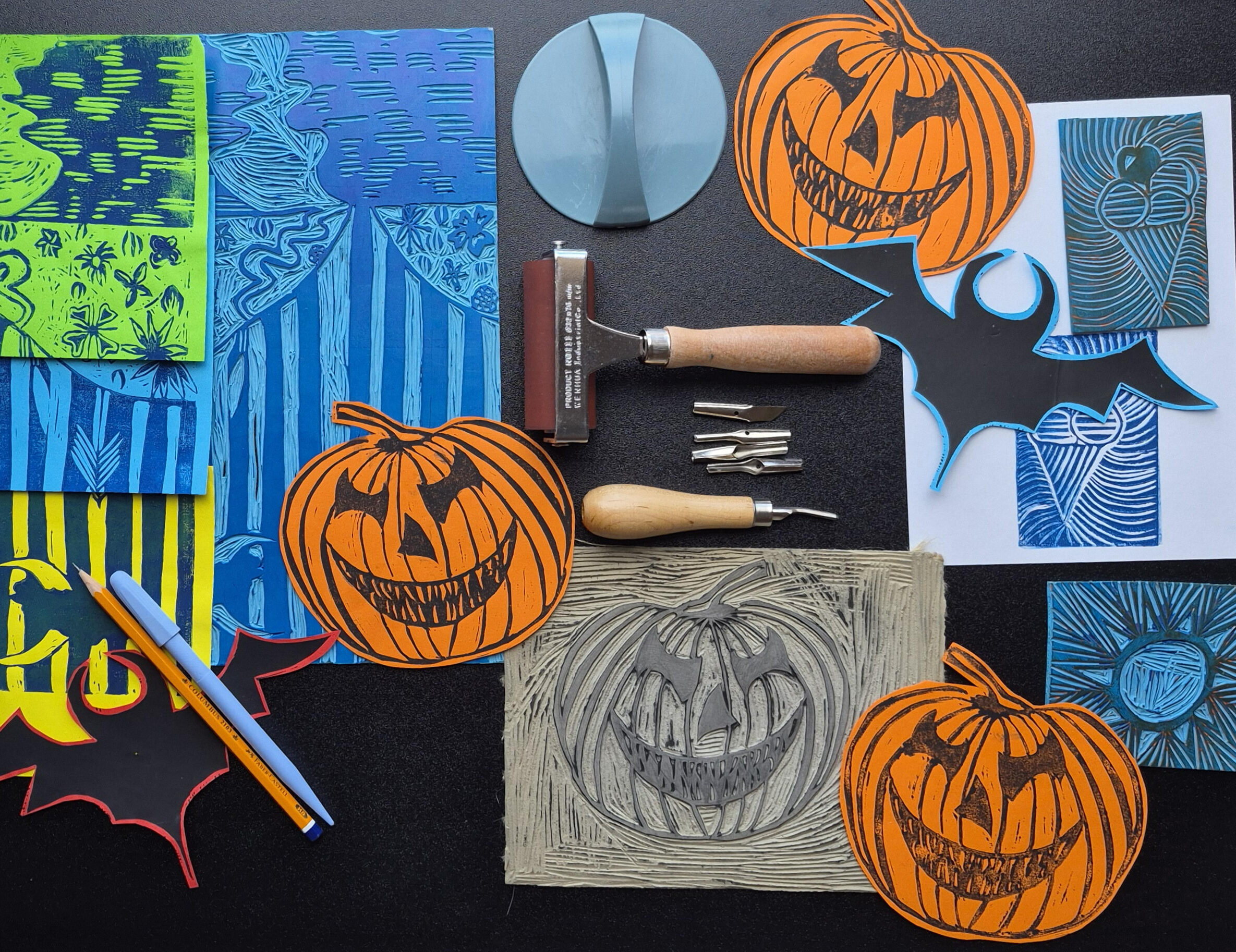 Art In Layers Linocut